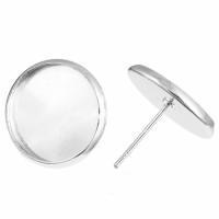 Boucles d oreilles puce bijoux support quilling clou argente 16mm