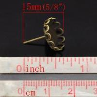 Boucles d oreilles puce bijoux support quilling clou fantaisie bronze dimension copie