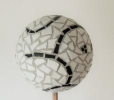 Kit mosaïque boule tuteur de jardin 