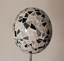 Kit mosaïque boule tuteur de jardin 