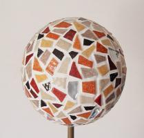 Kit mosaïque boule tuteur de jardin 