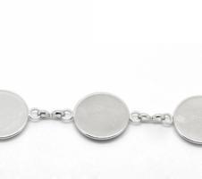 Bracelet chaine bijoux support quilling argent gros plan