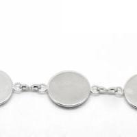 Bracelet chaine bijoux support quilling argent gros plan