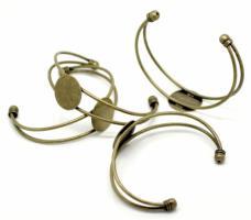 Bracelet support quilling plateau ajustable diy customiser decorer bijoux bronze lot groupe