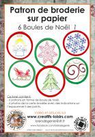 Broderie papier boule noel patron loisirs creatifs eugenie