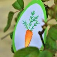 Broderie papier oeuf paques loisir creatif eugenie carotte