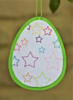 Broderie papier oeuf paques loisir creatif eugenie etoile