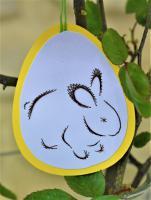 Broderie papier oeuf paques loisir creatif eugenie lapin