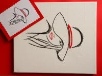 Broderie sur papier carte a broder agrandir le patron 1
