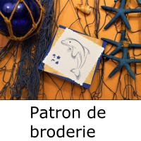 Broderie sur papier carte a broder dauphin loisir creatif eugenie 2