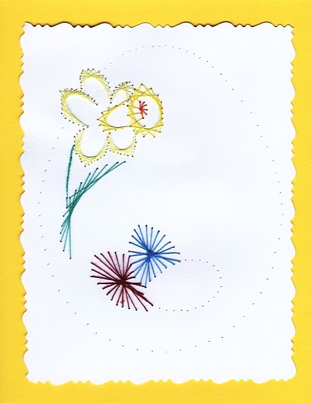 Broderie sur papier carte a broder loisirs creatifs 08