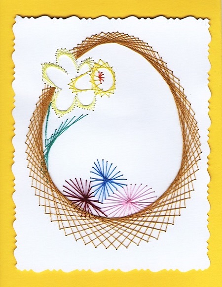 Broderie sur papier carte a broder loisirs creatifs 10