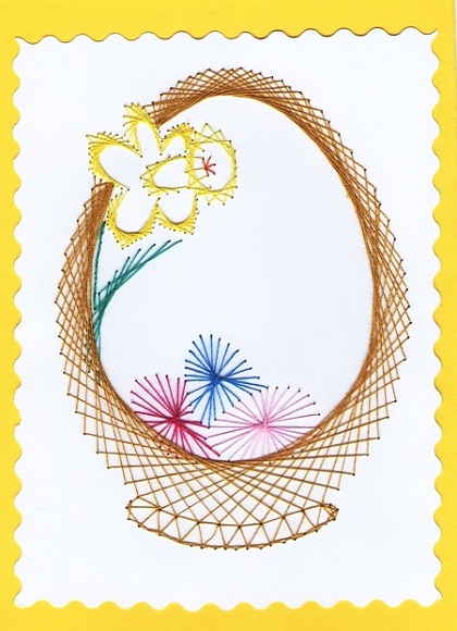 Broderie sur papier carte a broder loisirs creatifs 11
