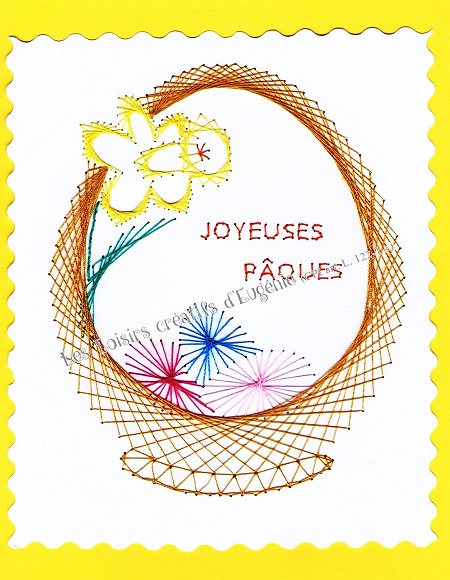 Broderie sur papier carte a broder loisirs creatifs 12