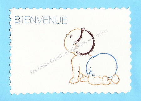 Carte A Broder Broderie Sur Papier Bebe A 4 Pattes Carte A Broder Broderie Sur Papier Bebe A 4 Pattes