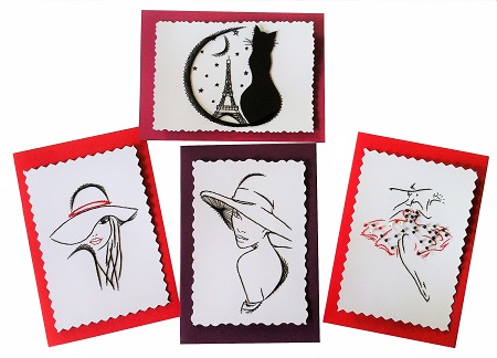 Broderie sur papier nouvelle collection cartes a broder les loisirs creatifs d eugenie