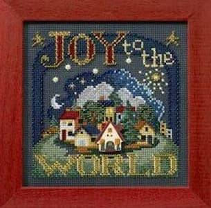 Broderie sur papier point de croix carton feuille perfore trou gris bougie modele noel tableau cadre
