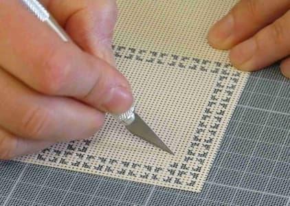 Papier à Broder Soluble Dans L'eau - Lot De 4 Feuilles Avec 34 Motifs, Bâton Dissous Inclus - Pour Couture à La Main, Débutants - 10