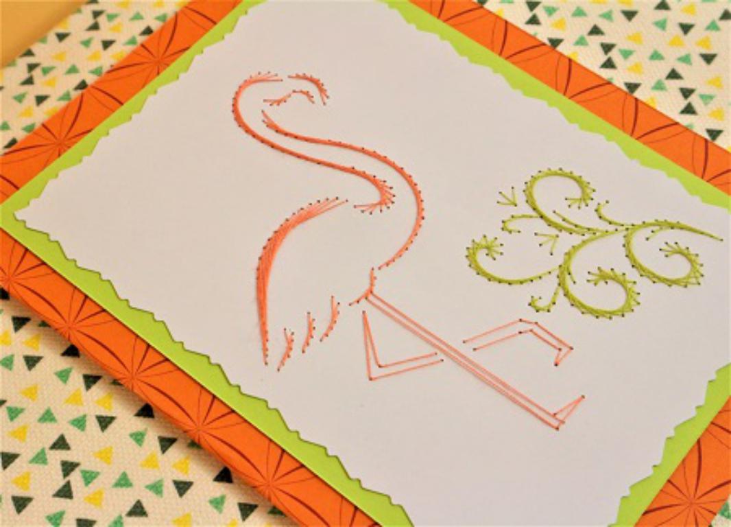 Carte a broder broderie sur papier falamand rose loisirs creatifs eugenie 02