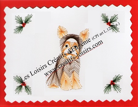 Carte a broder broderie sur papier les loisirs creatifs d eugenie chien de noel