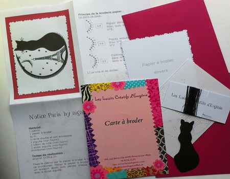 Carte a broder broderie sur papier paris by night loisirs creatifs d eugenie