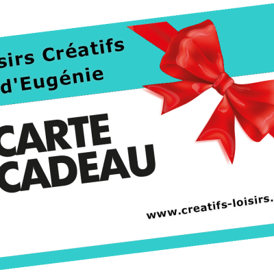 Carte cadeau valeur au choix de 10€ à 150€