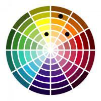 Cercle chromatique quilling choisir couleur tableau quilling ourson ours