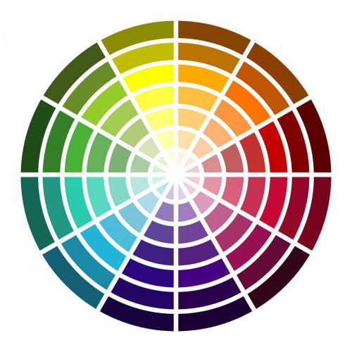 Cercle chromatique quilling choisir couleur tableau
