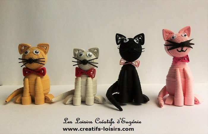 Chats 3d loisirs creatifs d eugenie