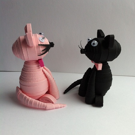Chats quilling 3d loisirs creatifs eugenie 02
