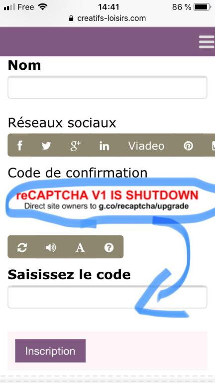 Code de confirmation 1