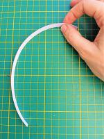 Courber bande papier blanc quilling paperolles doigts loisir creatif eugenie diy fait main