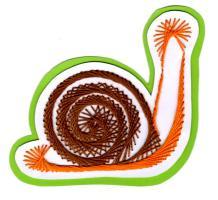 Escargot mollusque broderie papier loisir creatif eugenie patron modele coquille copie