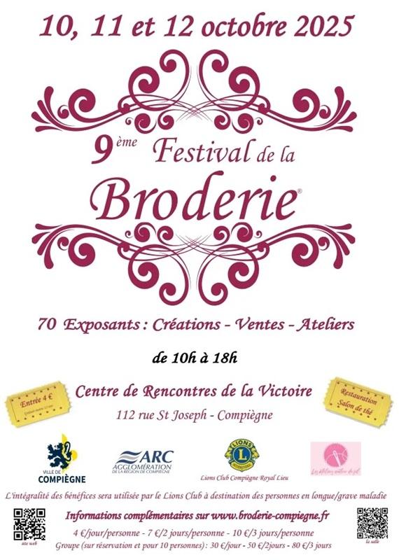 Festival de la broderie compiegne 2025