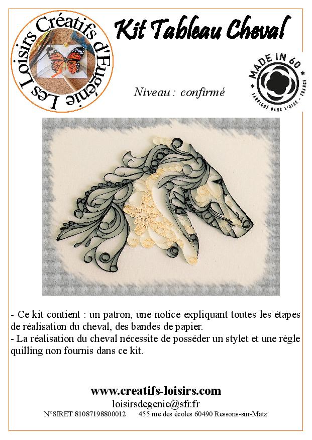 Flyer de presentation quilling cheval page 001