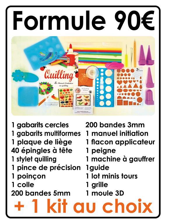 Formule 90 materiel outils quilling paperolles diy fourniture loisirs creatifs