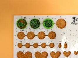 Gabarit cercle quilling loisirs creatifs eugenie longueur de bande papier