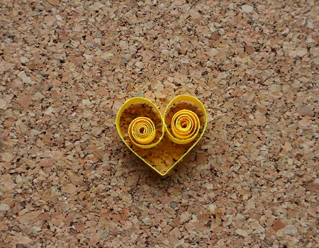 Gabarit coeur quilling loisirs creatifs creation