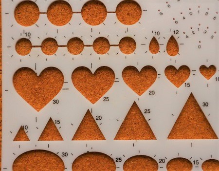 Gabarit coeur quilling loisirs creatifs