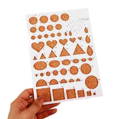 Gabarit quilling paperolle filigrana de papel template 03