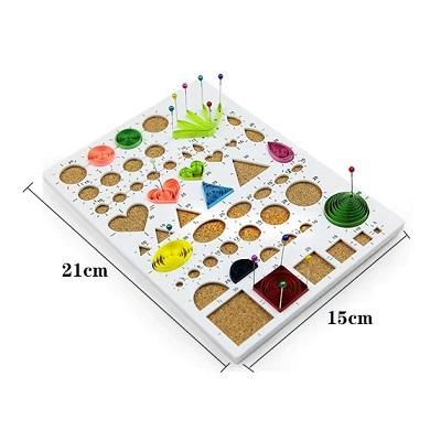 Gabarit quilling paperolle filigrana de papel template 08