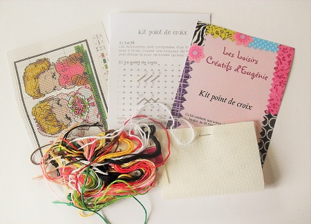 Jeunes maries kit loisirs creatifs point compte croix broderie 02