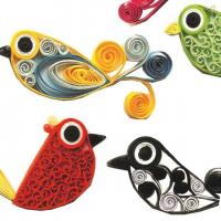 Kit oiseaux quilling loisir creatif eugenie papier roule paperolle tuto modele facile 02