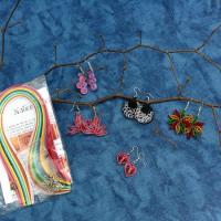 Kit quilling boulces d oreilles loisir creatif eugenie 01