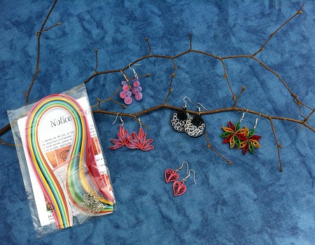 Kit quilling boulces d oreilles loisir creatif eugenie 01