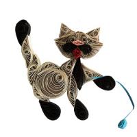 Kit quilling chat 2 chat gris loisir creatif eugenie