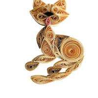 Kit quilling chat 2 chat ivoire loisir creatif eugenie