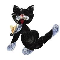 Kit quilling chat 2 chat noir loisir creatif eugenie