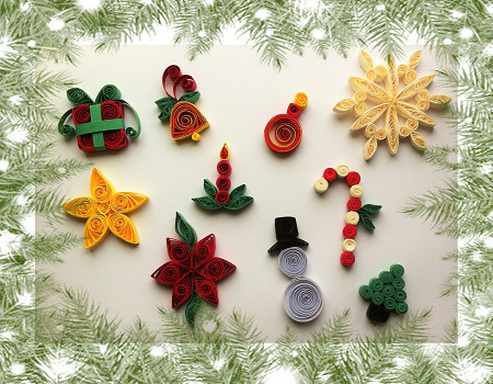 Kit quilling decos de noel les loisir creatif d eugenie