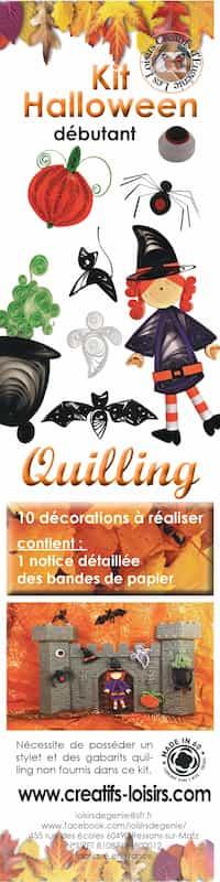 Kit quilling halloween modele facile loisir creatif eugenie enfant diy 2
